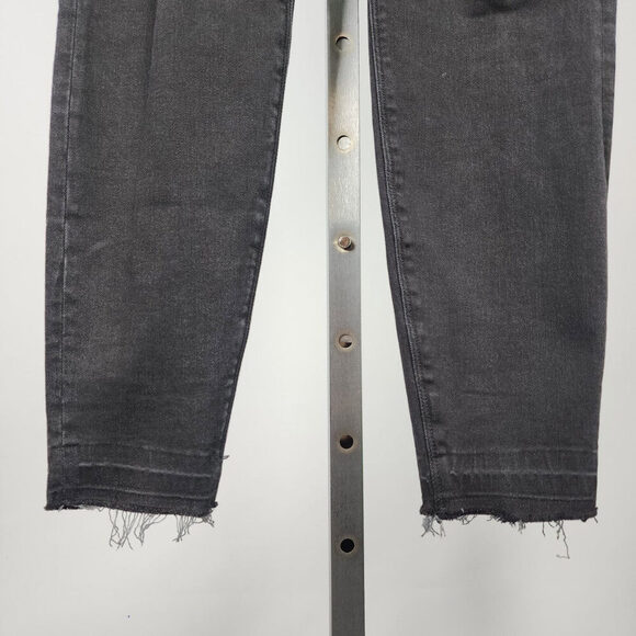 Spanx Black Cotton Distressed Skinny Jeans Size M - Picture 4 of 10